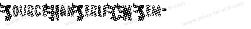 SourceHanSerlfCN Sem字体转换